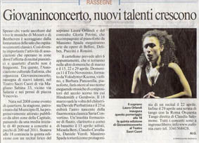 Giovaninconcerto, nuovi talenti crescono