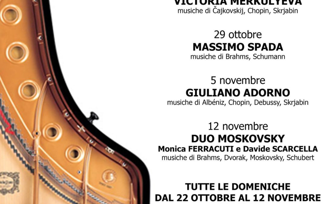 Ritorna la “Rassegna Pianistica Eufonia” – Edizione 2017- Tutte le domeniche dal 22 Ottobre al 12 Novembre