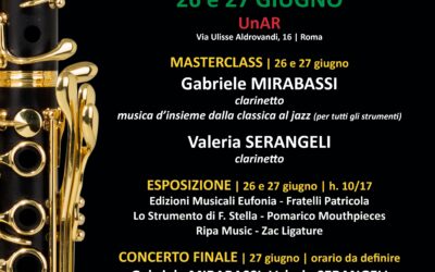 CLARINITALY 2021 – 26 e 27 giugno – Esposizione, masterclass e concerto finale